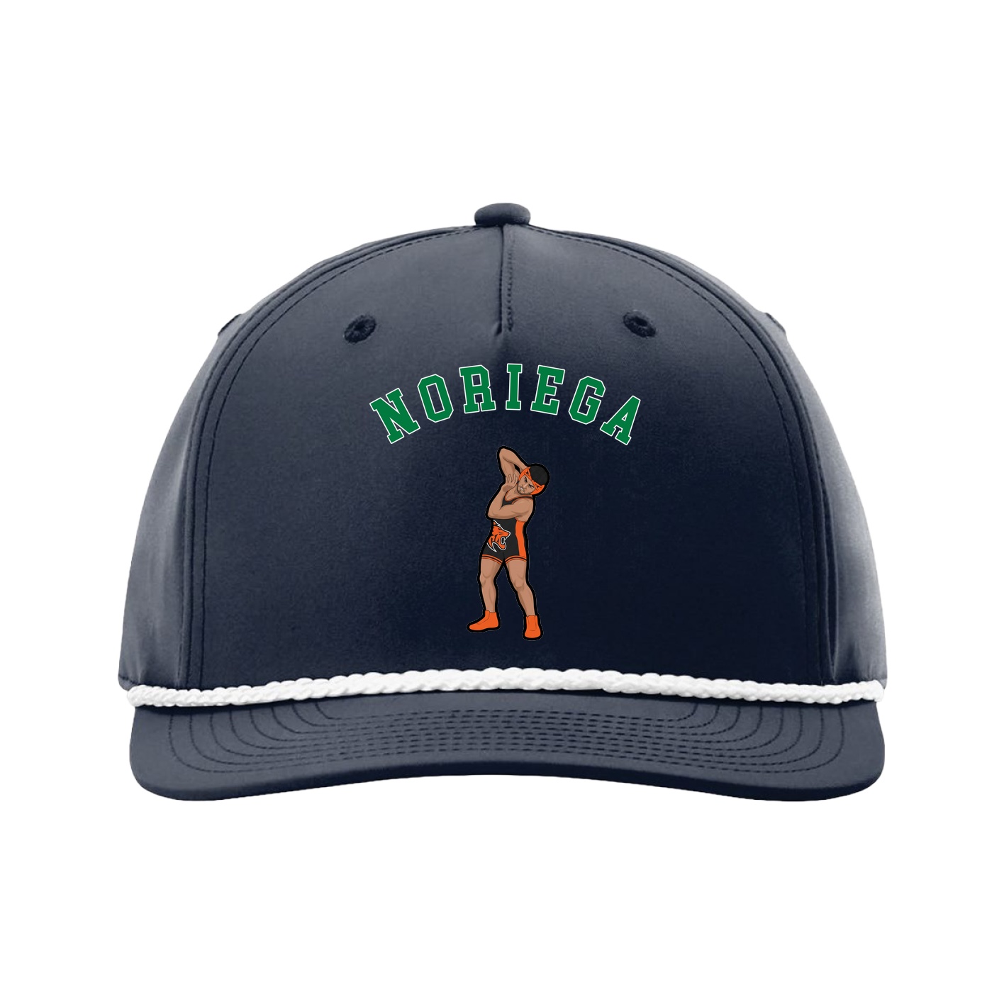 Five-Panel Classic Rope Cap — Shirsey Arch in Navy