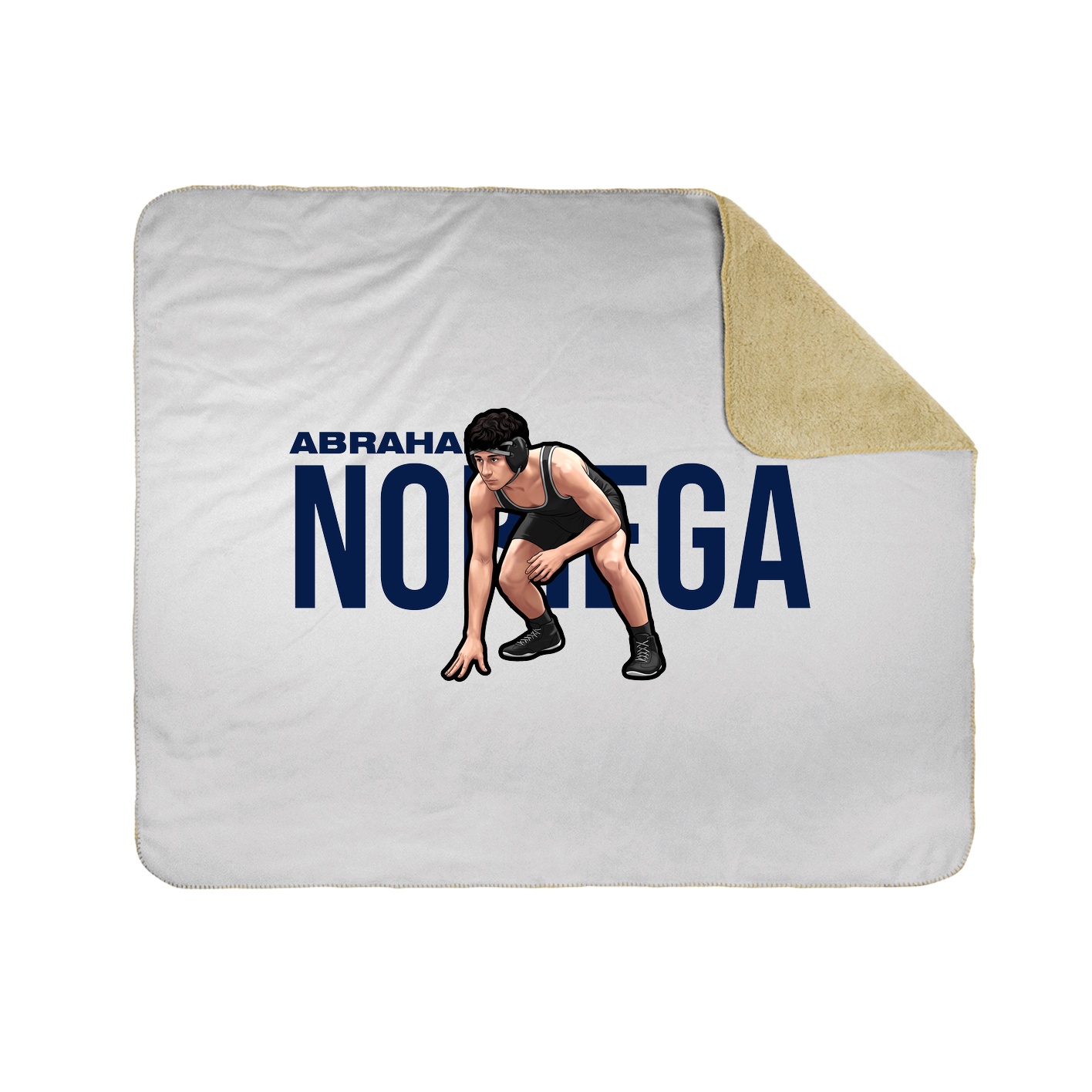 Throw Blanket — Player Name in White