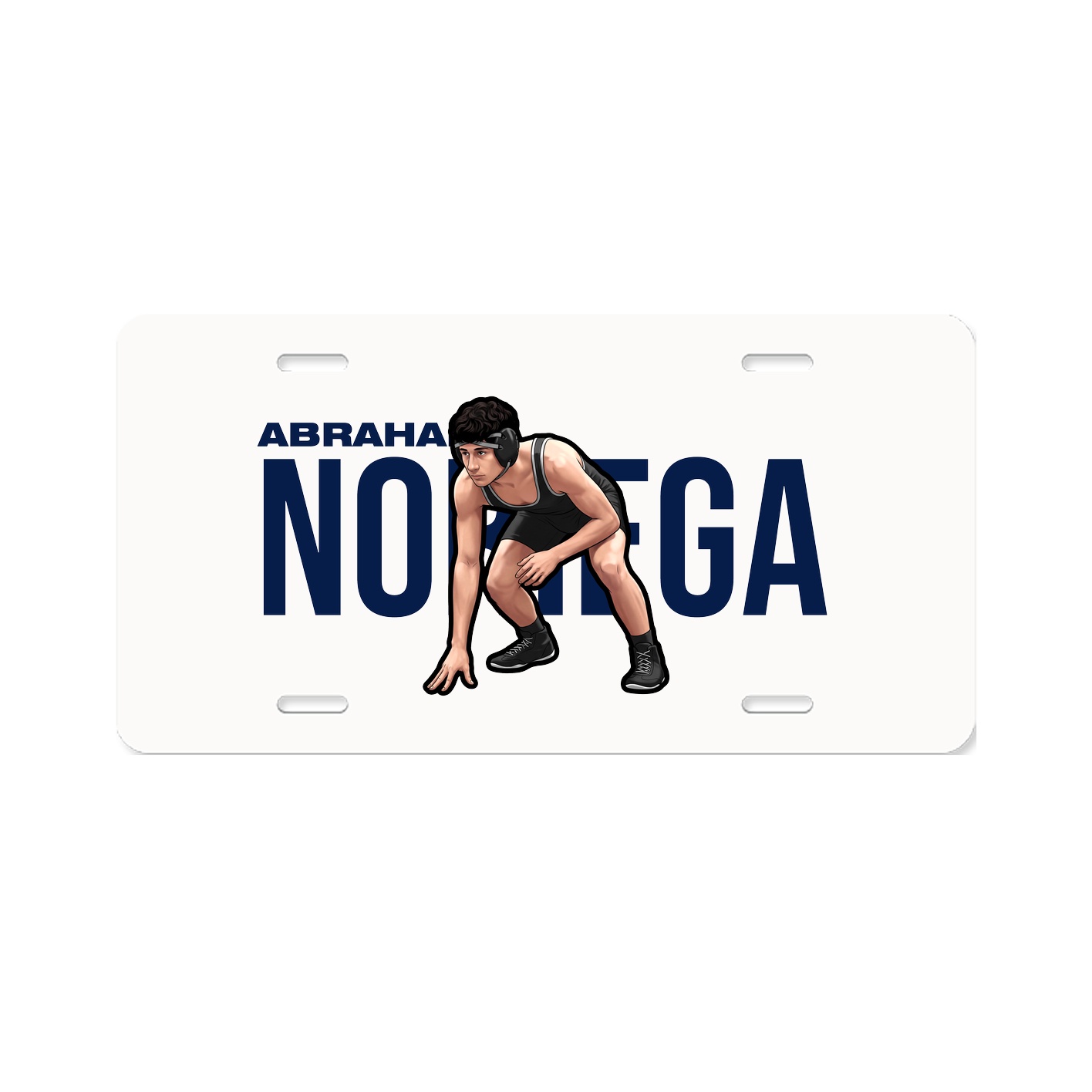 License Plate — Player Name in Classic