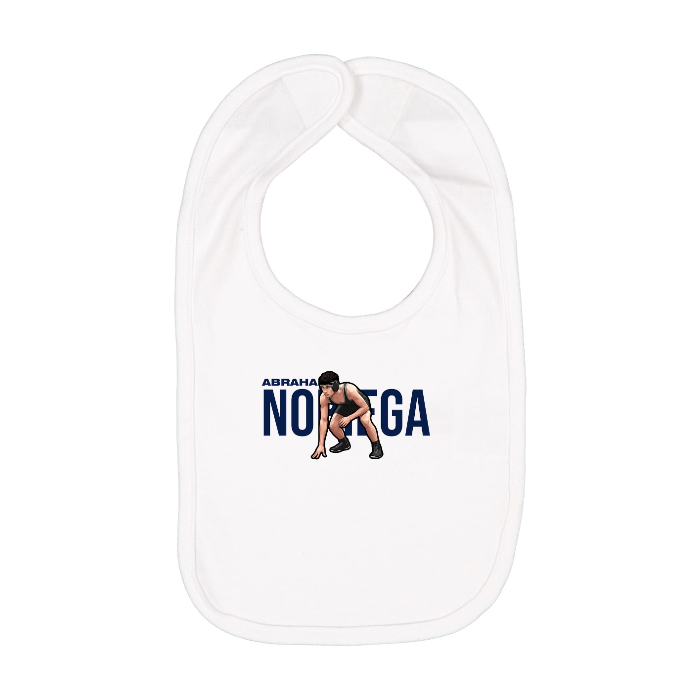 Infant Bib — Player Name in White