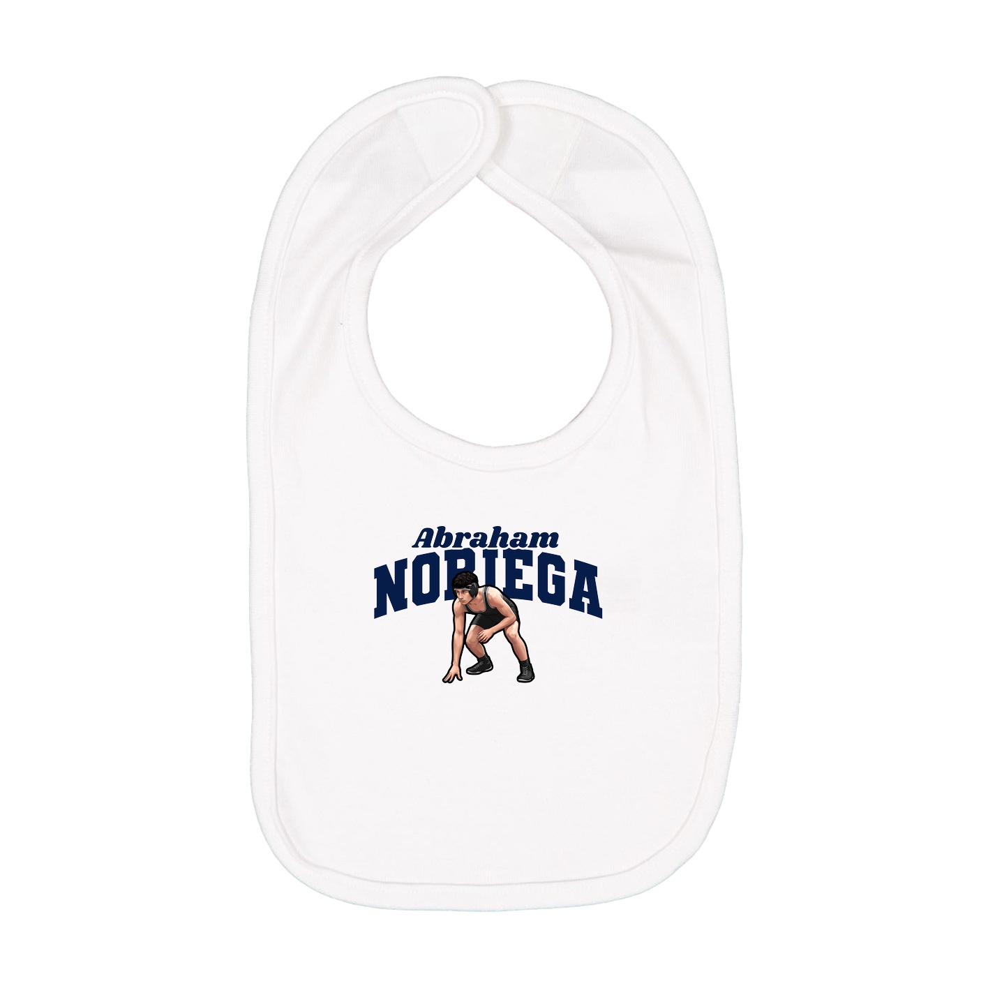 Infant Bib — Signature Arch in White