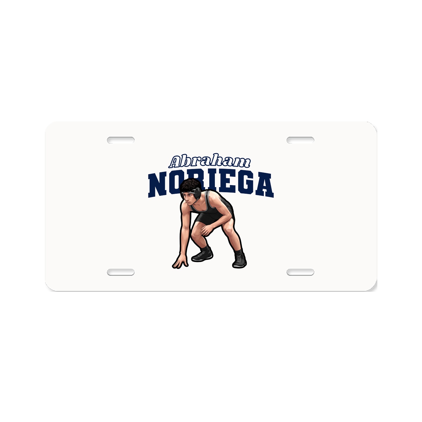 License Plate — Name Arch in Classic