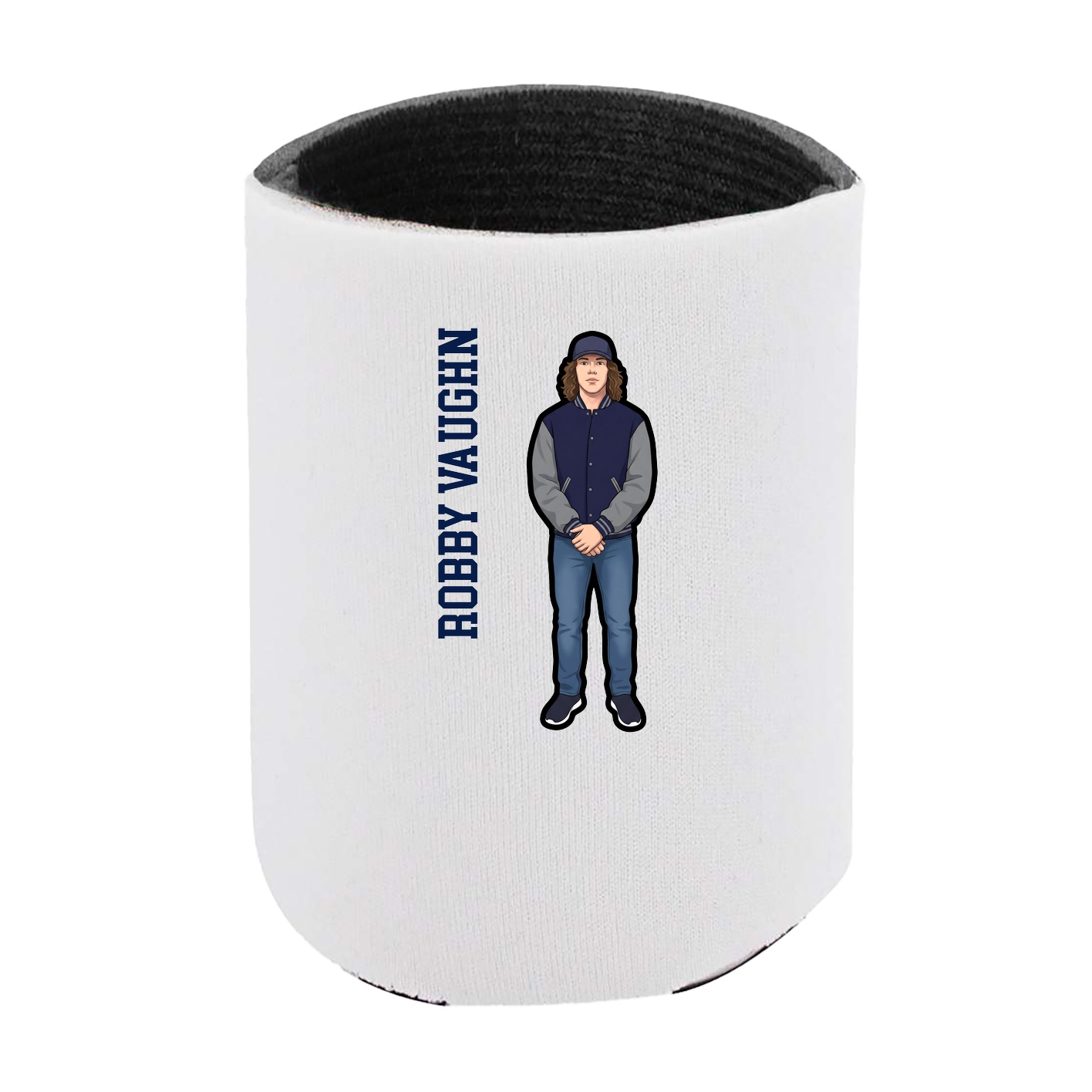 Can Holder — Name Vertical in White