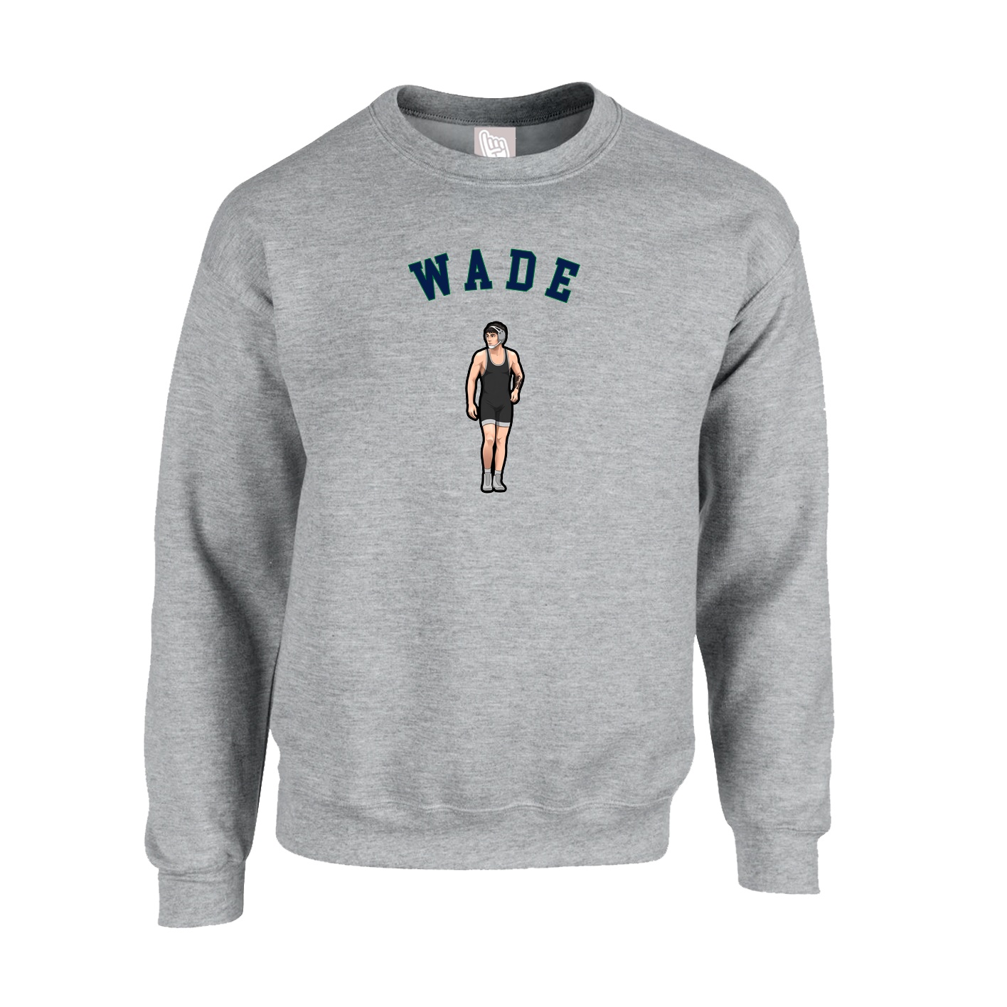 Fleece Crew — Shirsey Arch in Grey