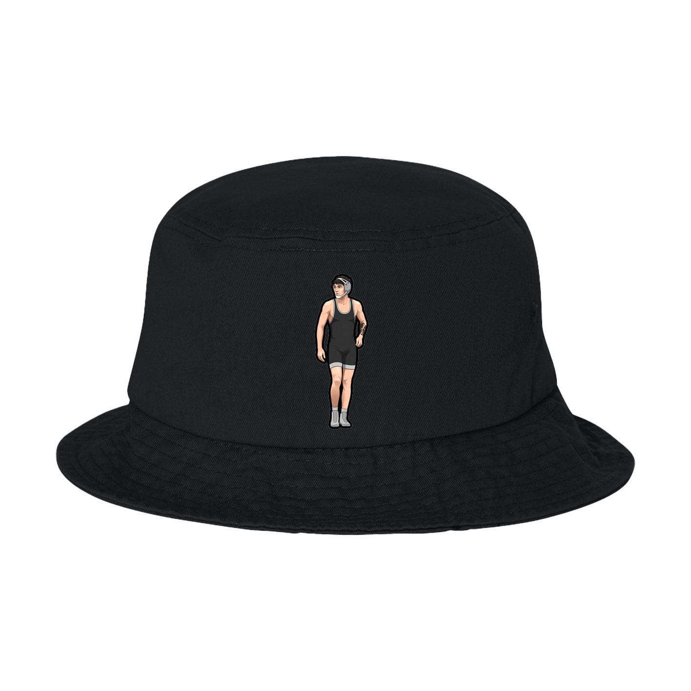 Bucket Cap — Name Vertical in Black