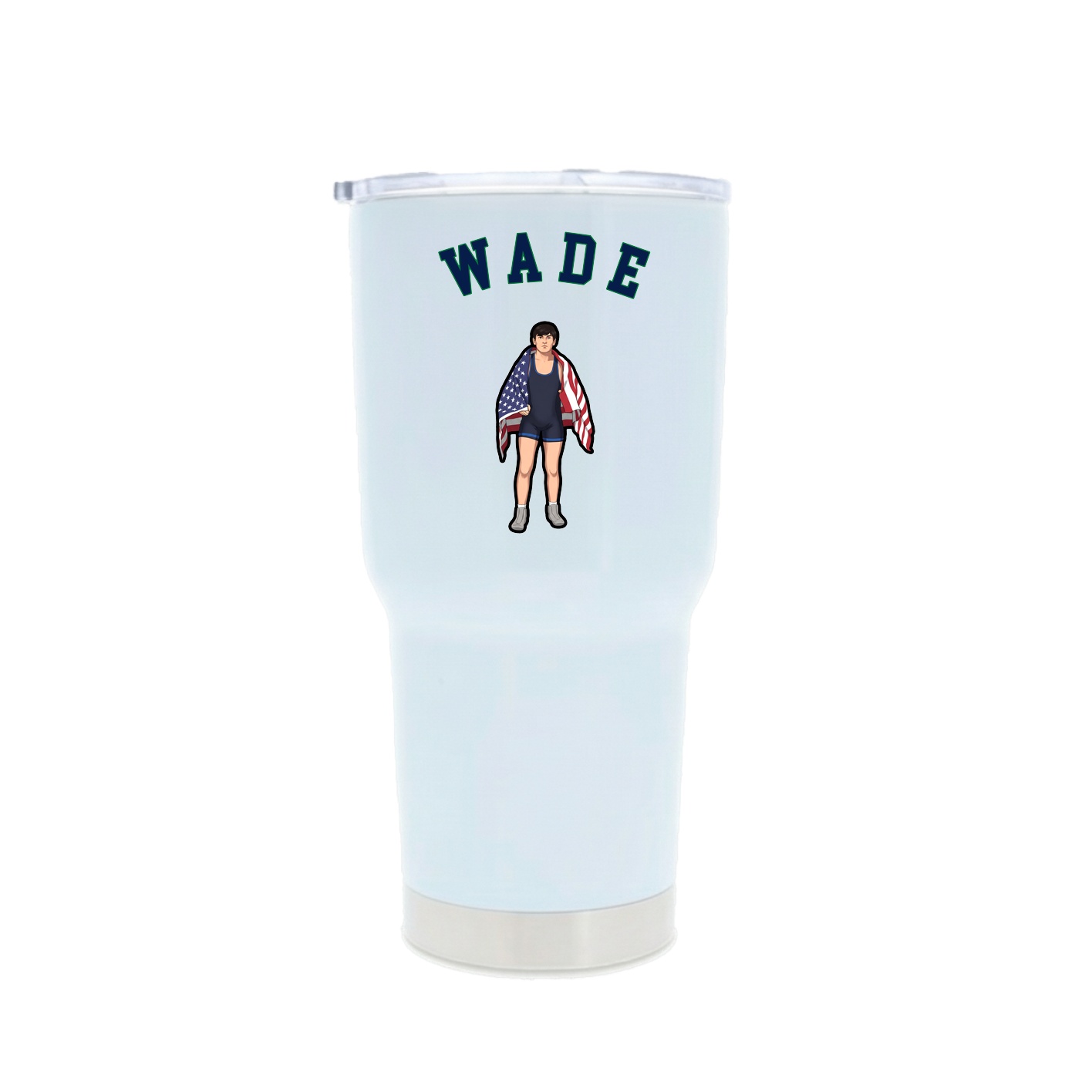 30oz Stainless Steel Tumbler — Shirsey Arch in White