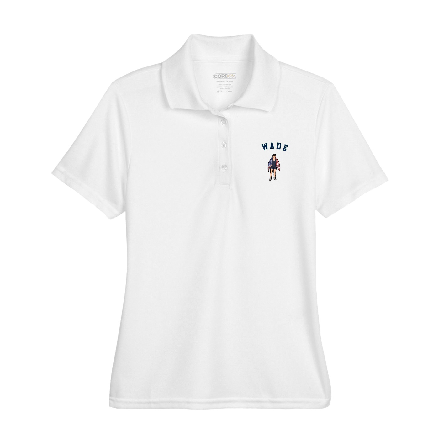 Womens Performance Polo — Shirsey Arch in White