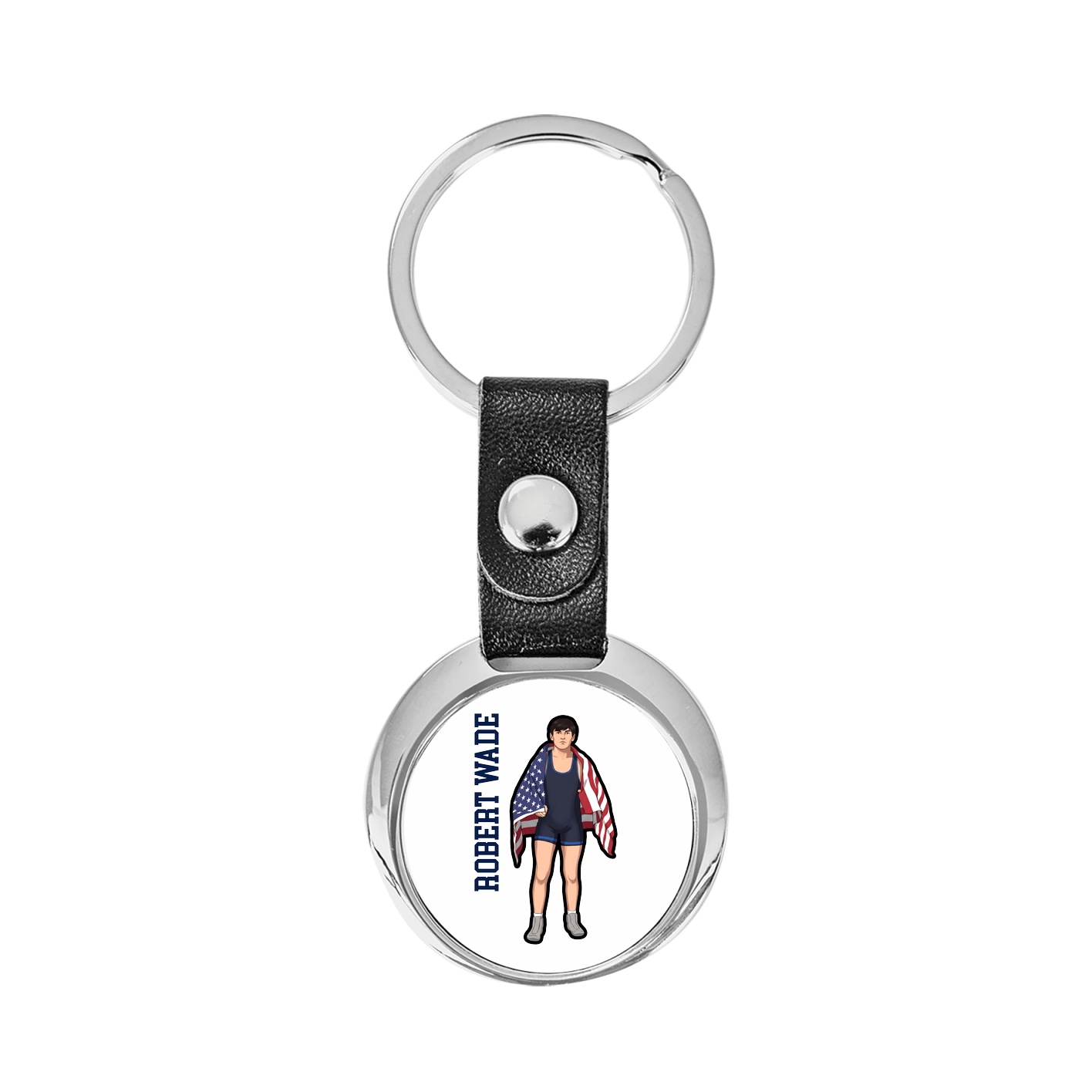 Key Chain — Name Vertical in Classic