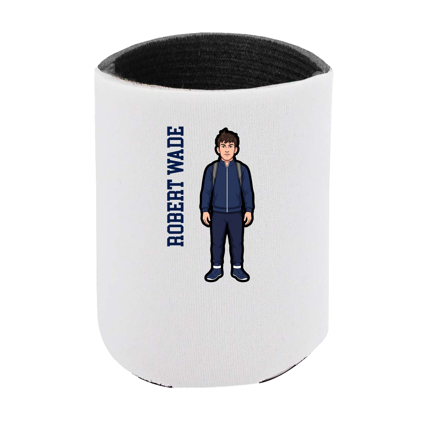 Can Holder — Name Vertical in White