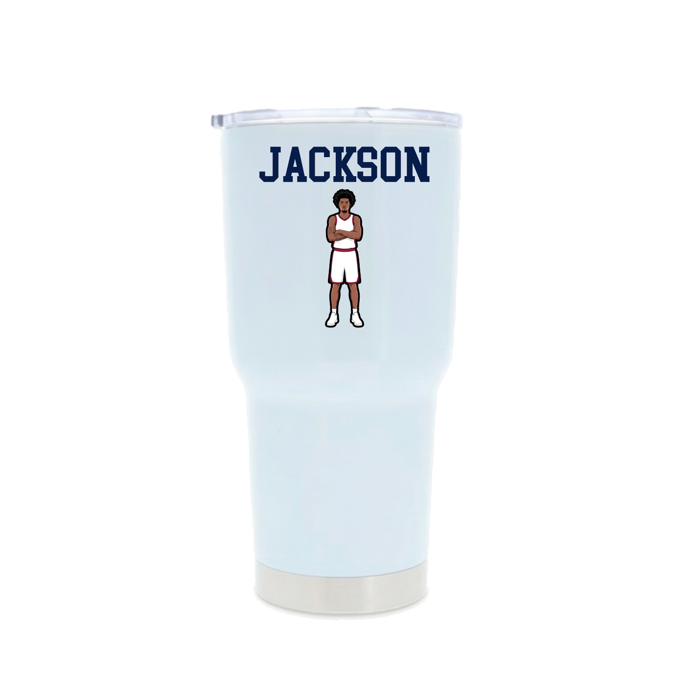 30oz Stainless Steel Tumbler — Shirsey in White
