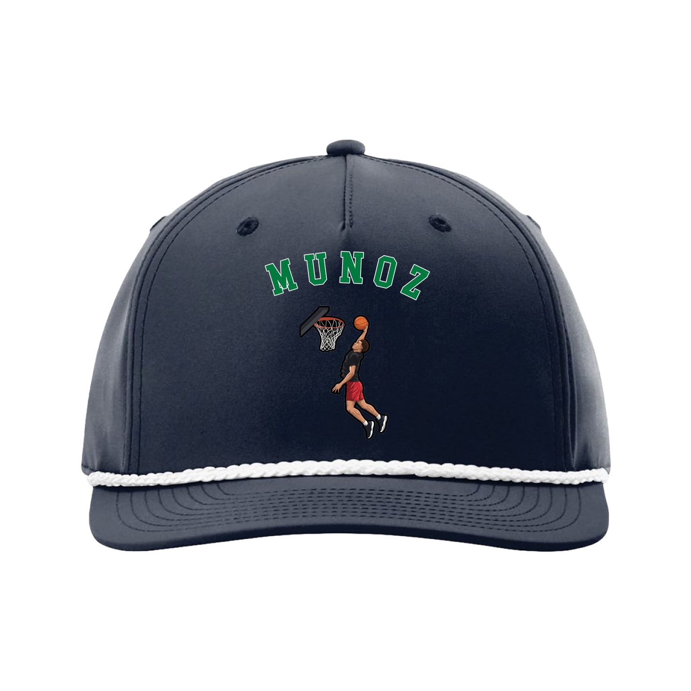 Five-Panel Classic Rope Cap — Shirsey Arch in Navy