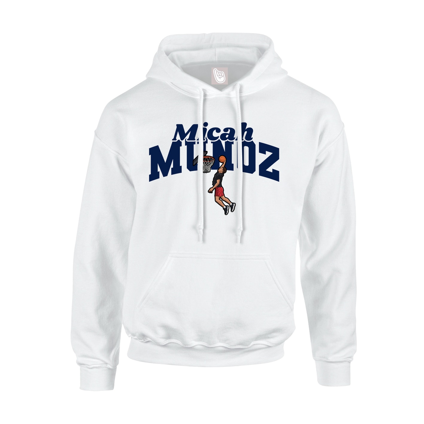 Hoodie — Signature Arch in White