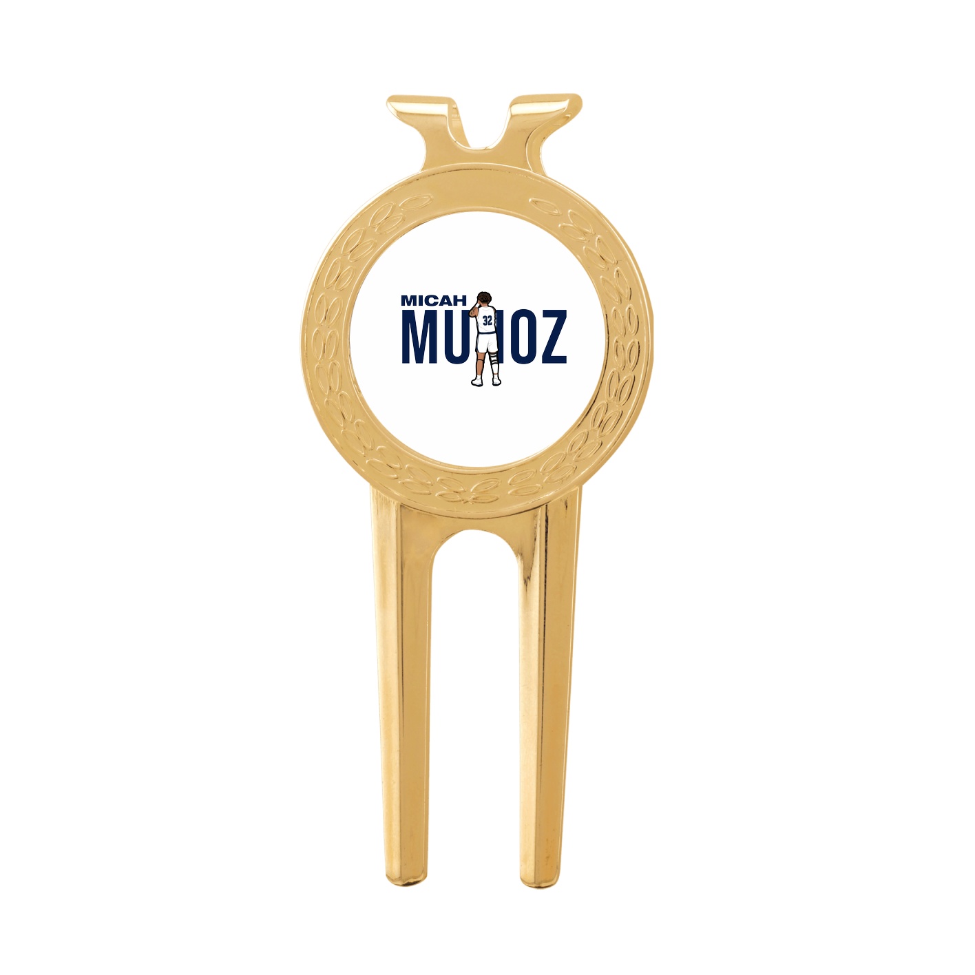 Divot Tool with Ball Marker — Player Name in Classic