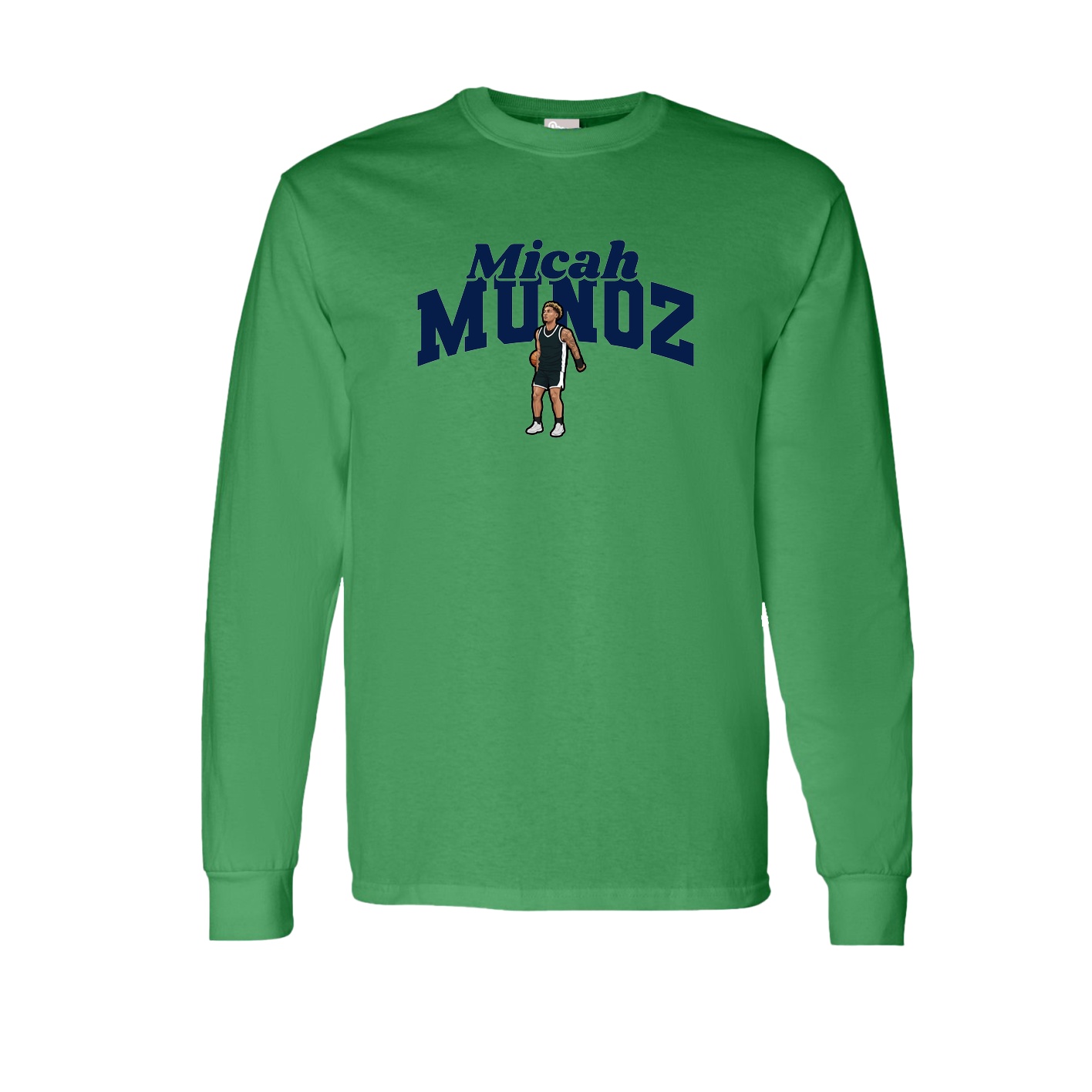 Long Sleeve Tee — Signature Arch in Green