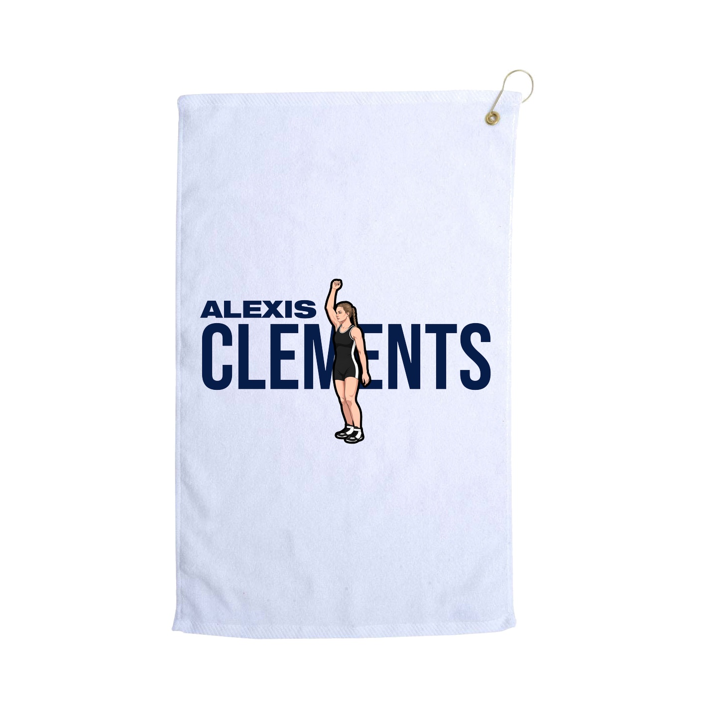 Golf Towel — Player Name in White