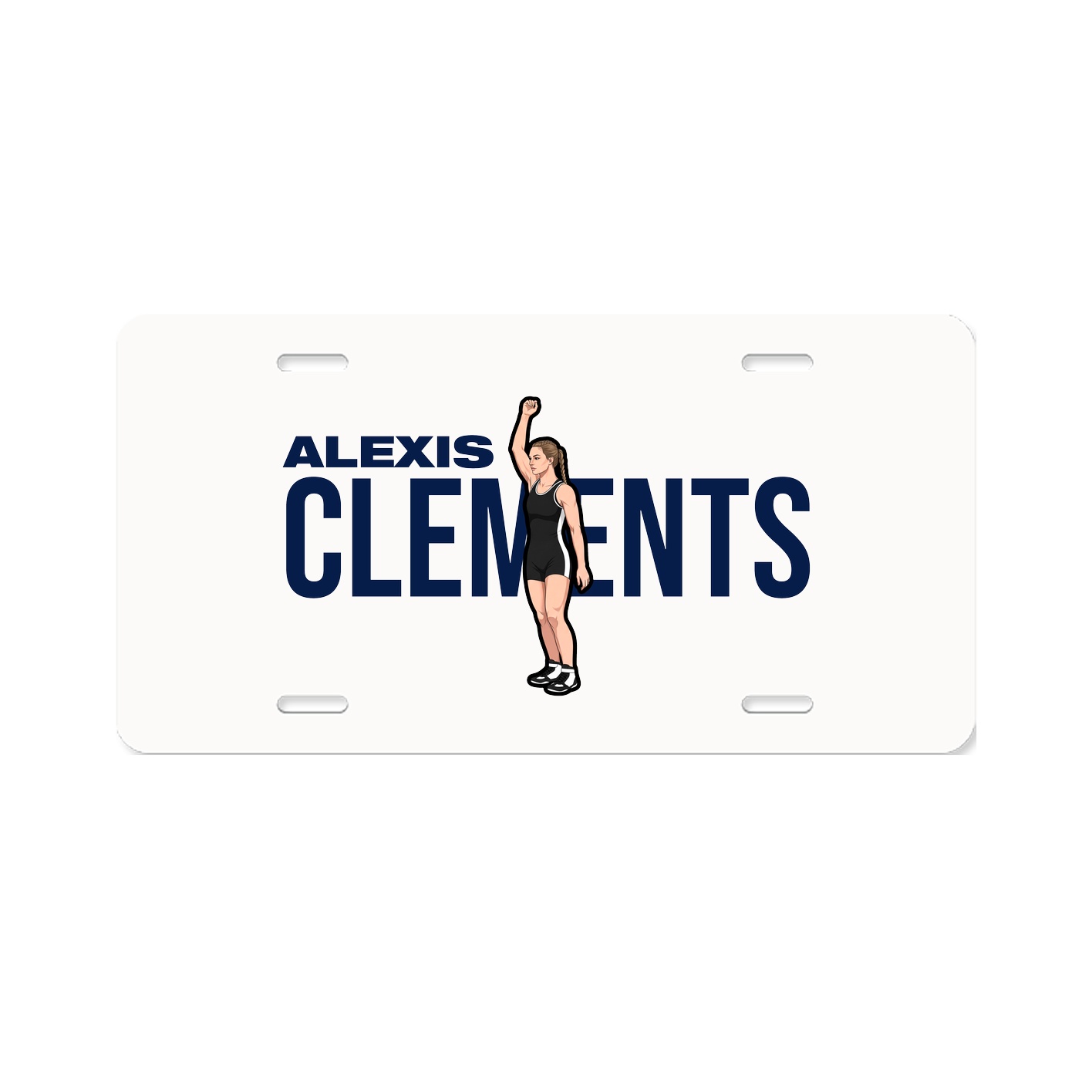 License Plate — Player Name in Classic