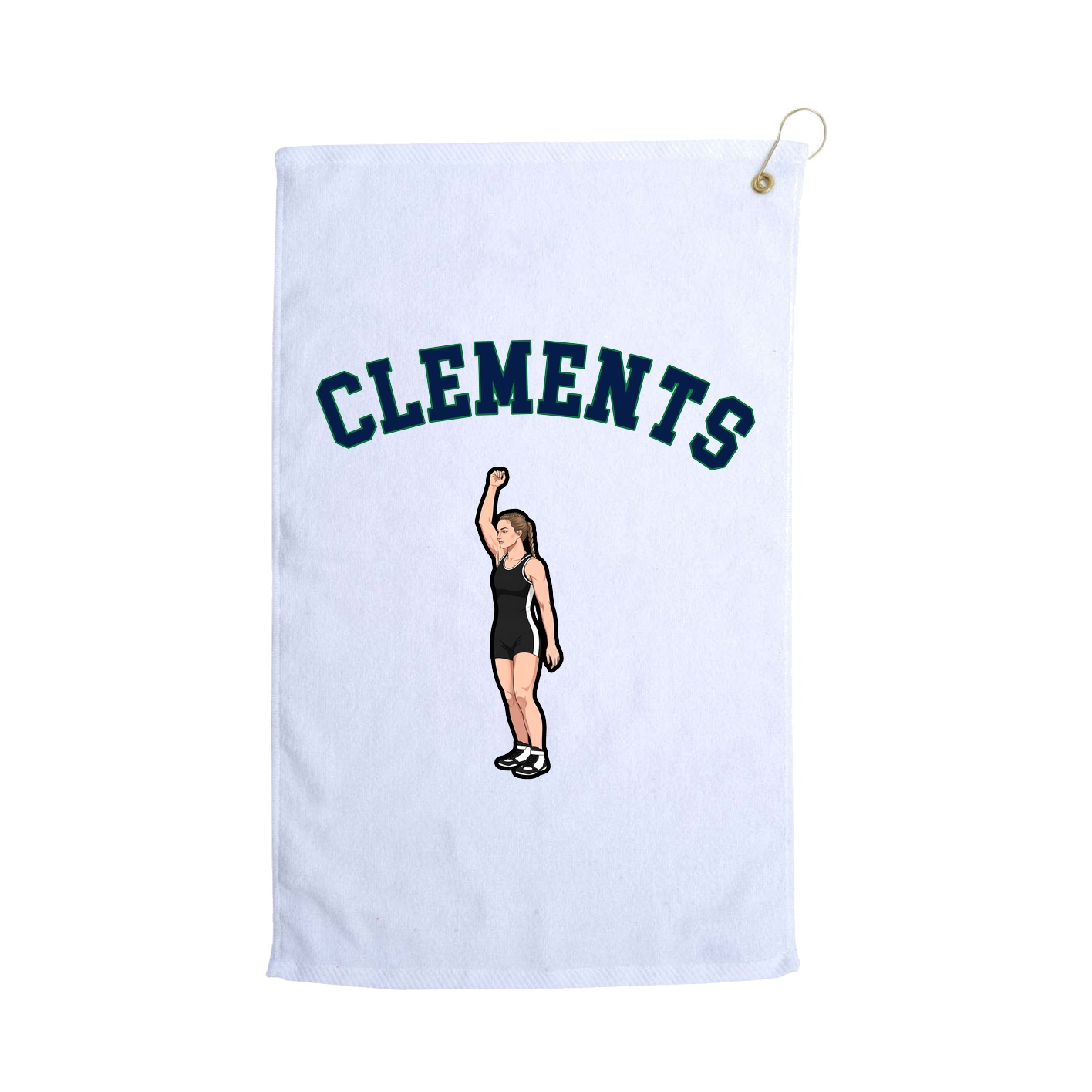 Golf Towel — Shirsey Arch in White