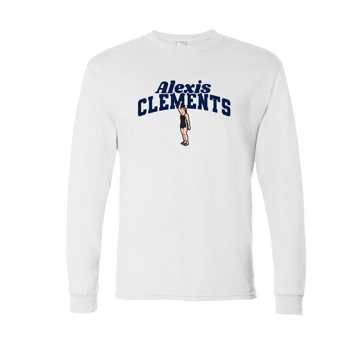 Long Sleeve Tee — Signature Arch in White