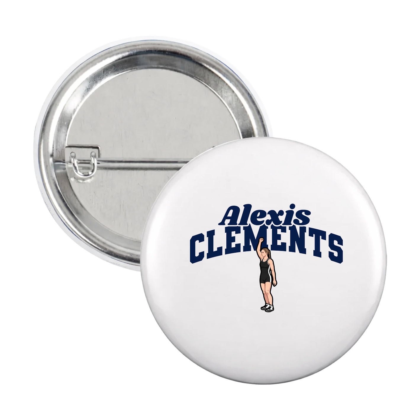 Game Day Button — Signature Arch in White