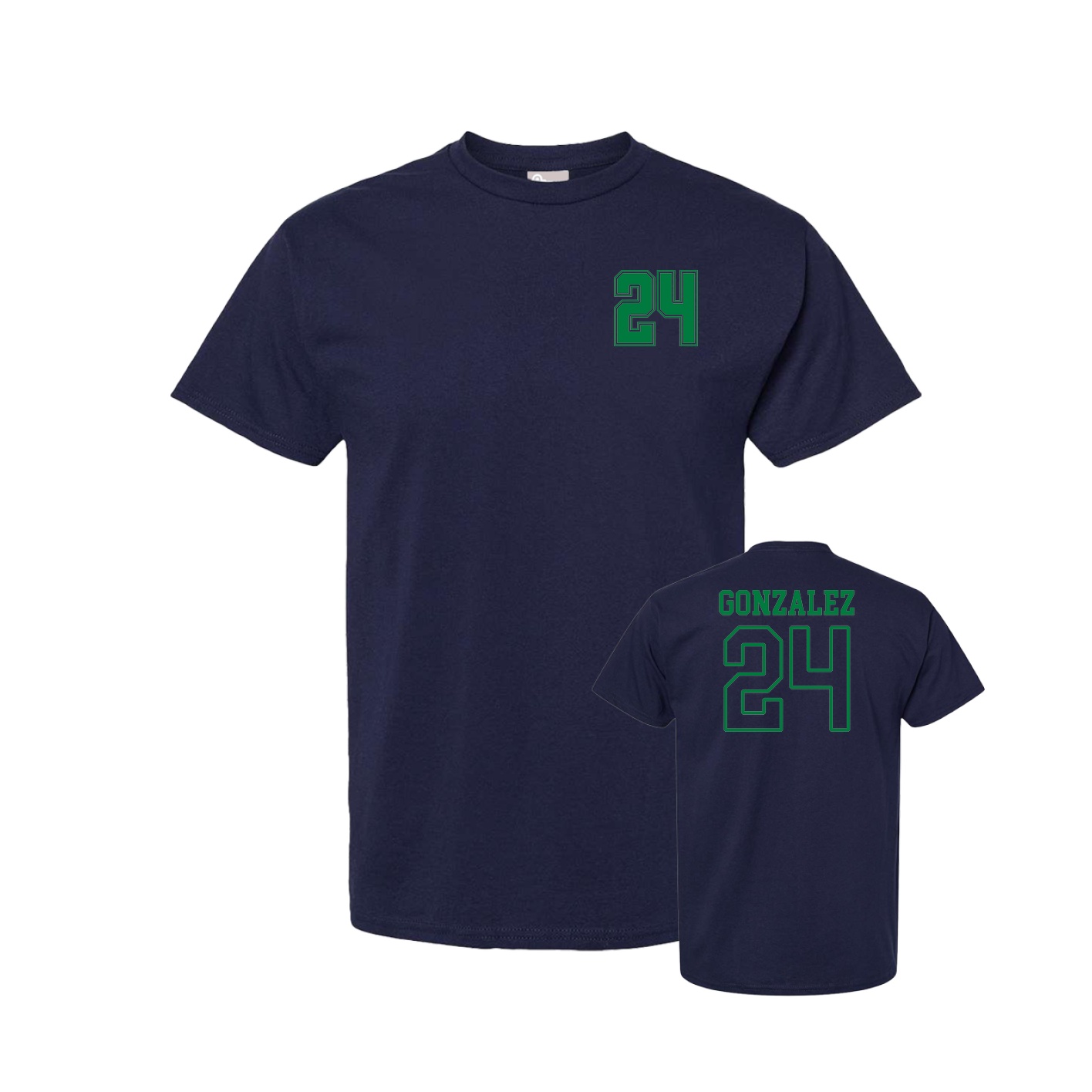 Tee — Chest Back in Navy