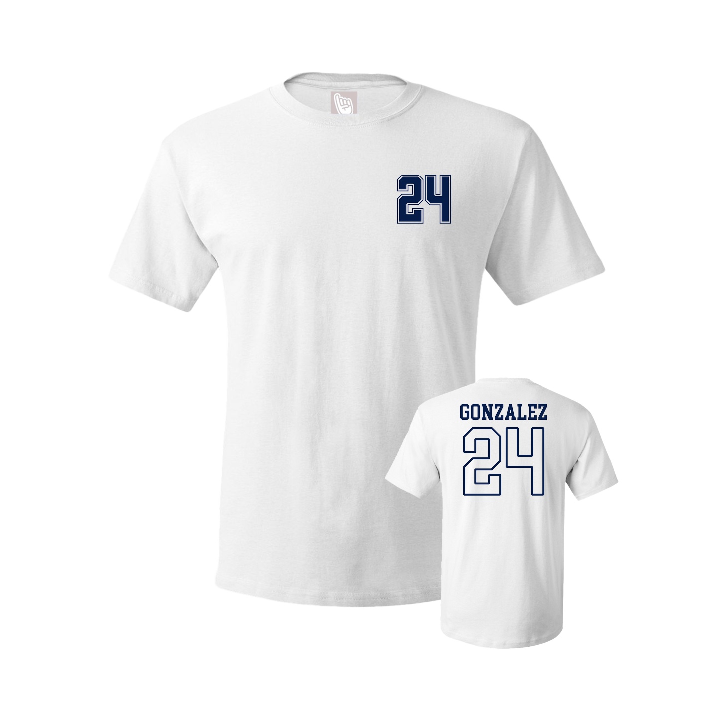 Youth Tee — Chest Back in White