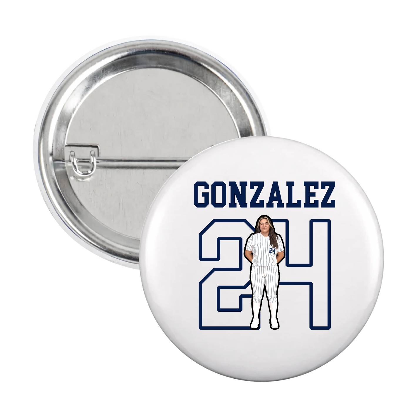 Game Day Button — Shirsey in White