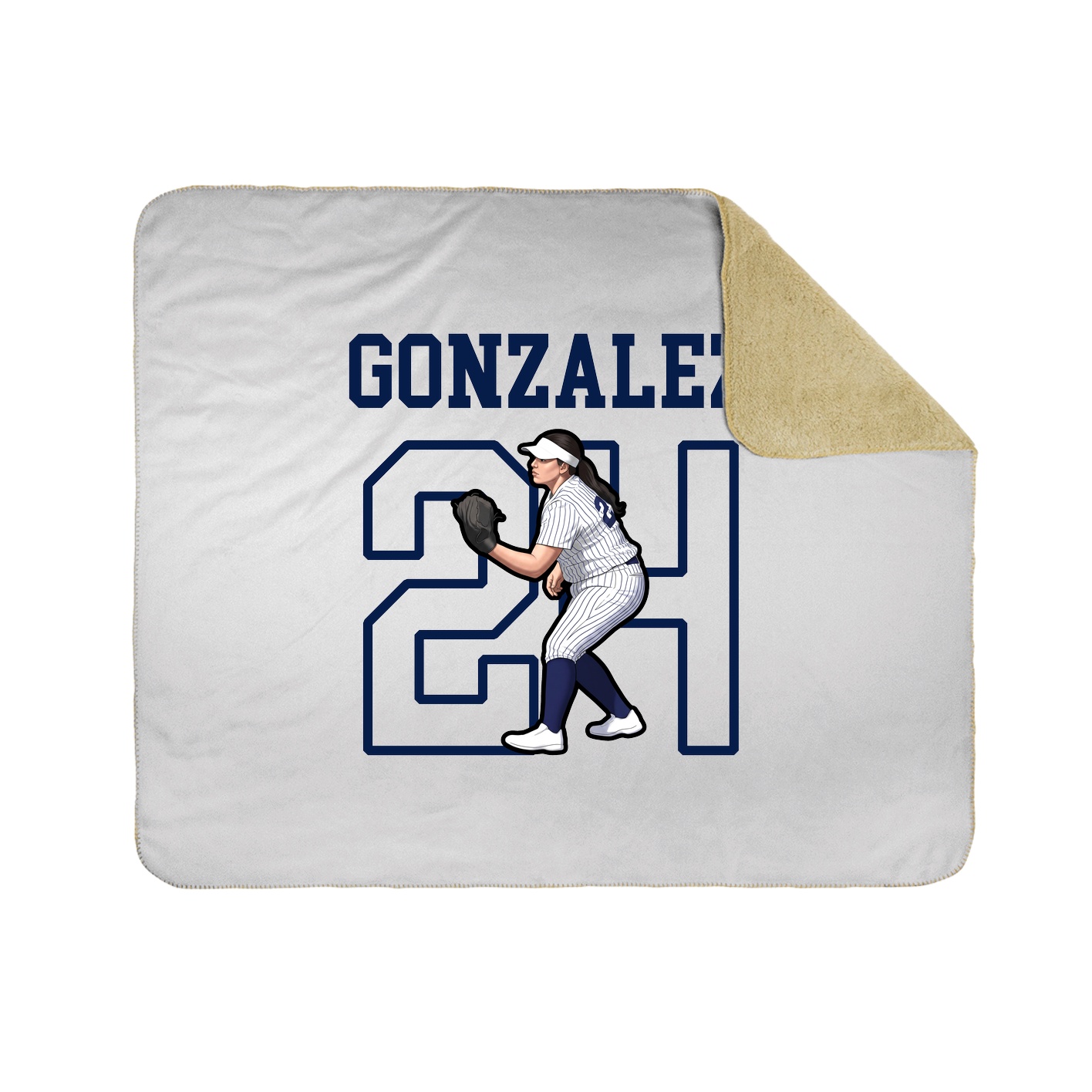 Throw Blanket — Shirsey in White