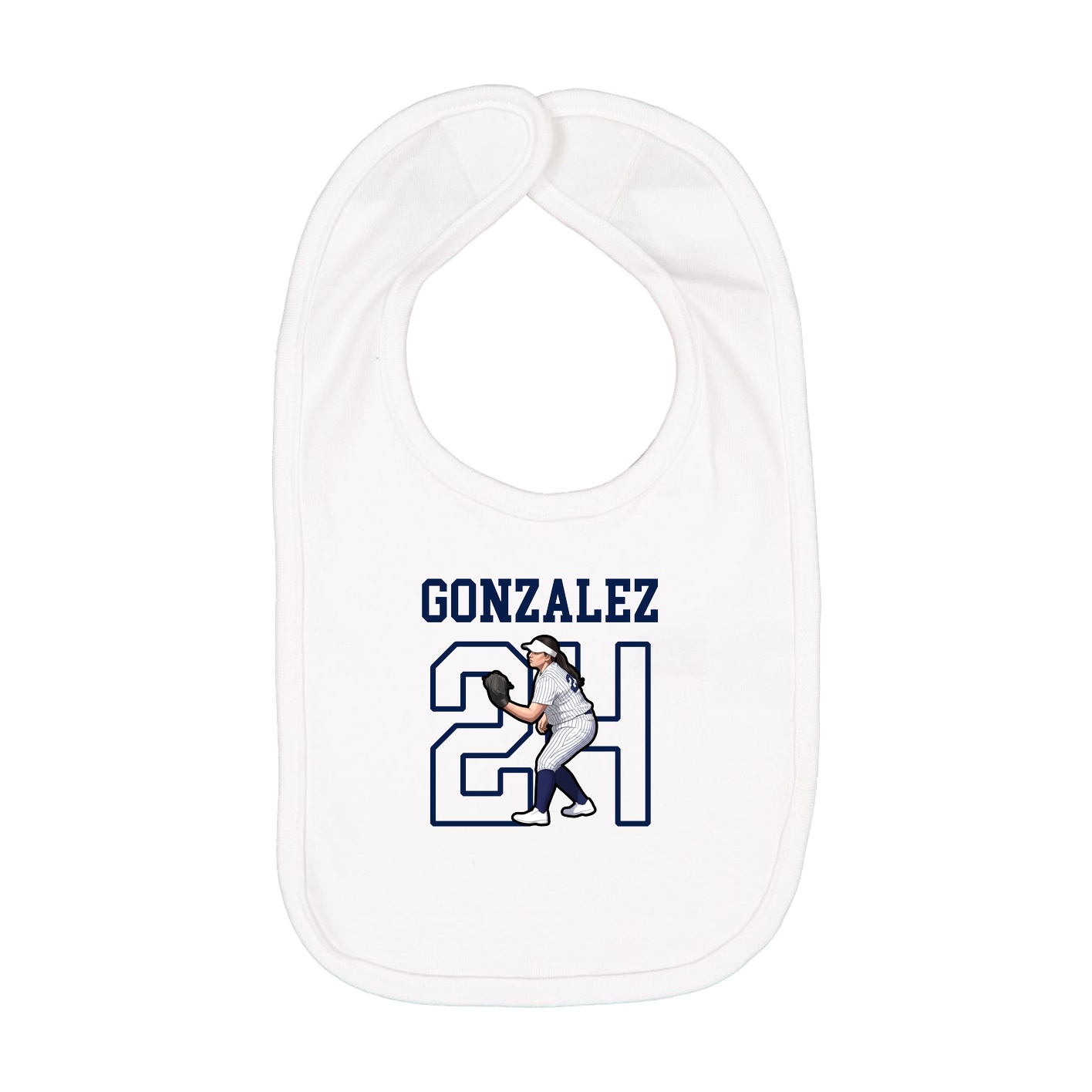Infant Bib — Shirsey in White