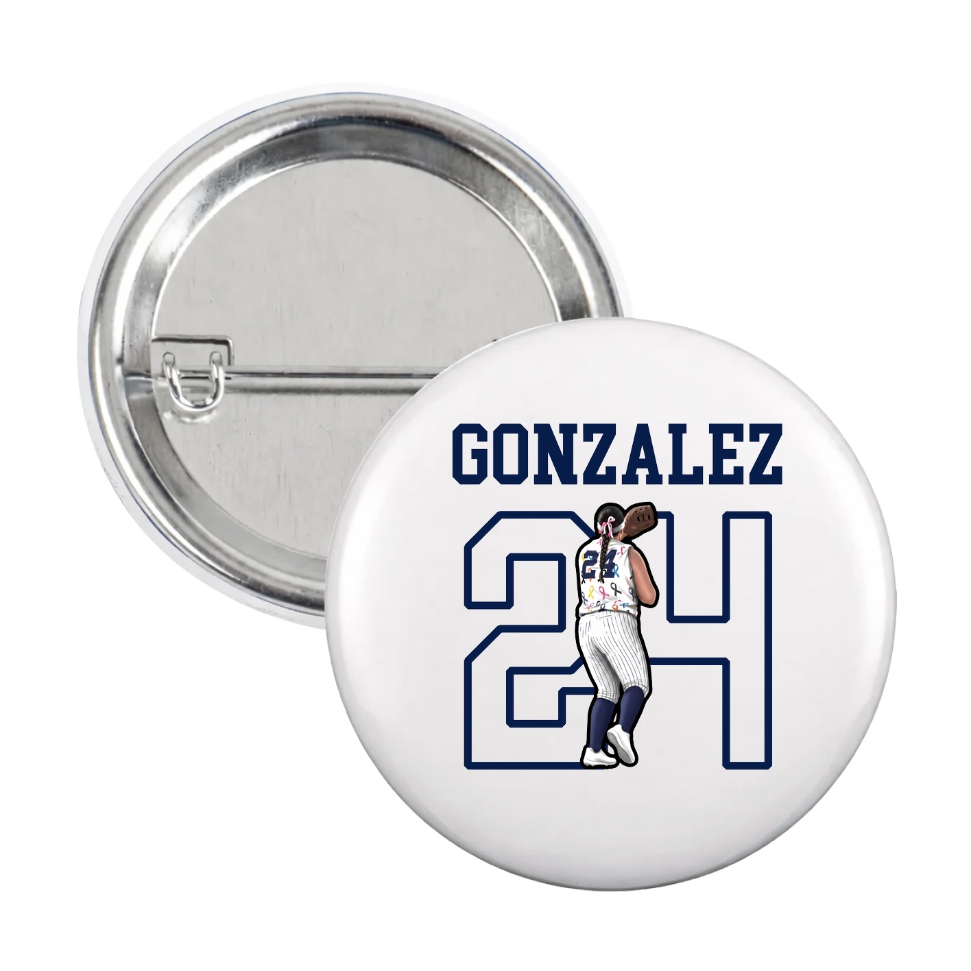Game Day Button — Shirsey in White