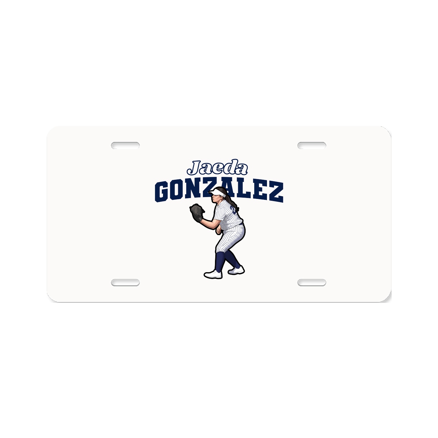 License Plate — Name Arch in Classic