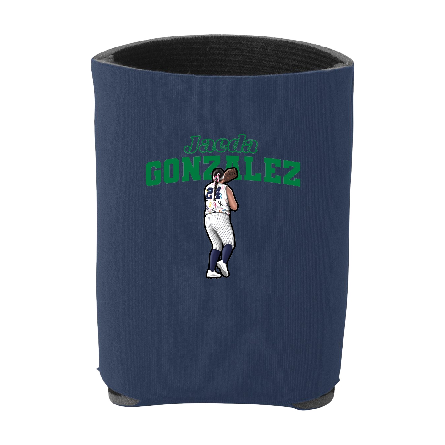 Can Holder — Name Arch in Navy