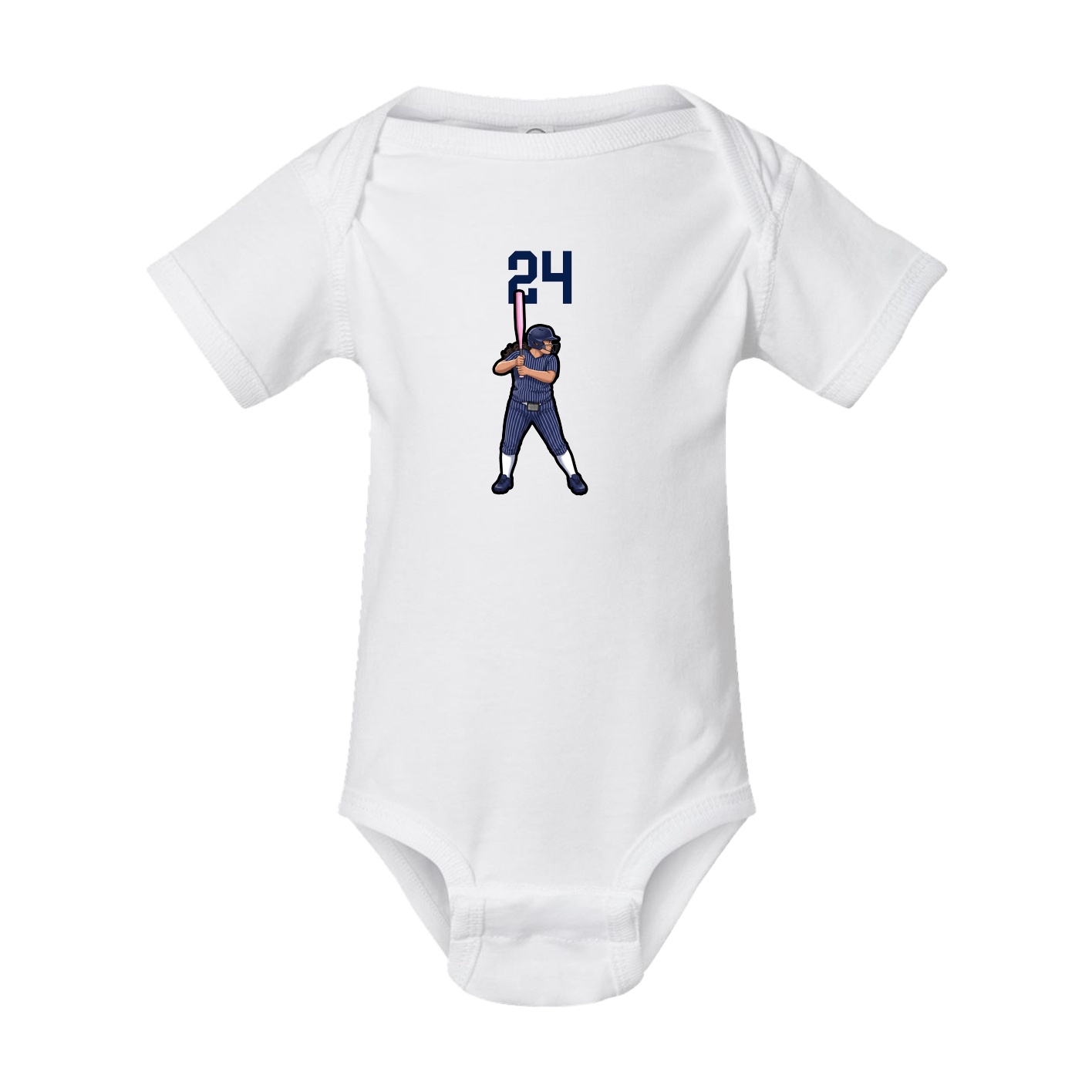 Baby Onesie — Number Top in White