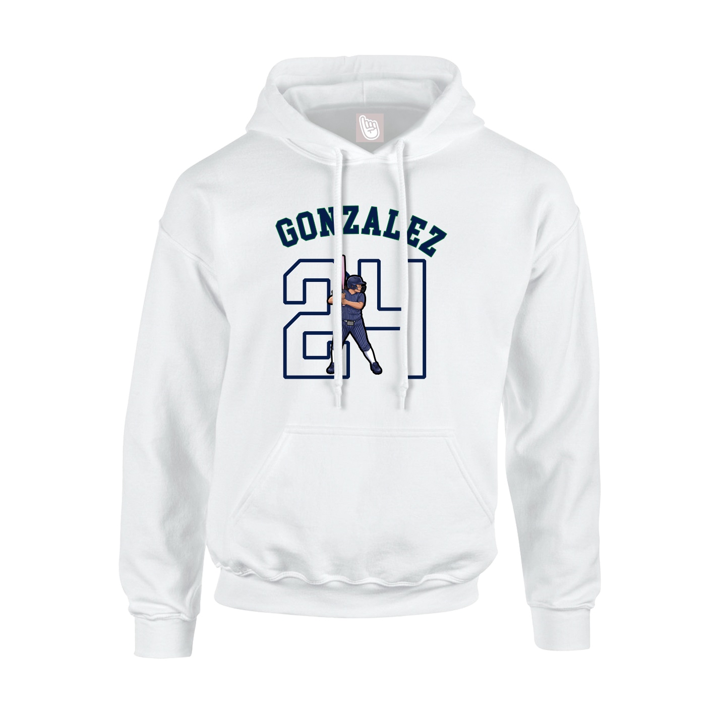Youth Hoodie — Shirsey Arch in White
