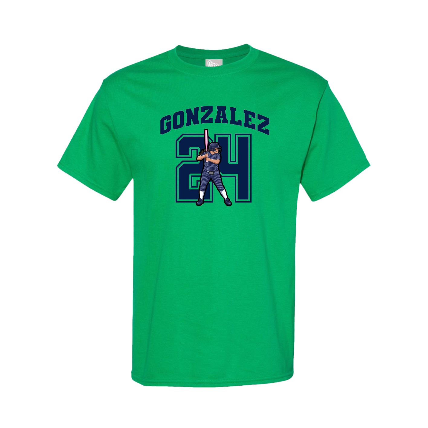 Youth Tee — Number in Green