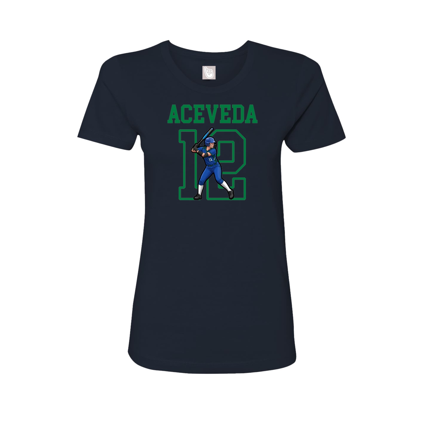 Fitted Women's Tee — Shirsey in Navy
