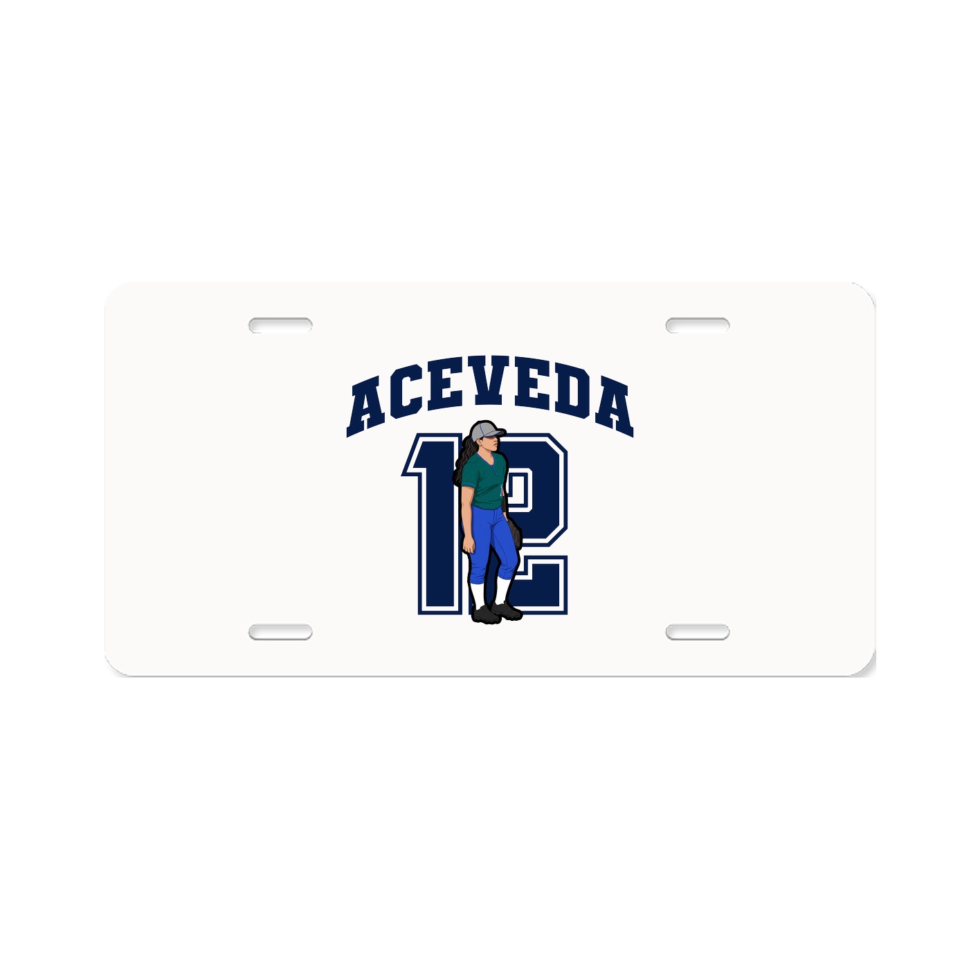 License Plate — Number in Classic