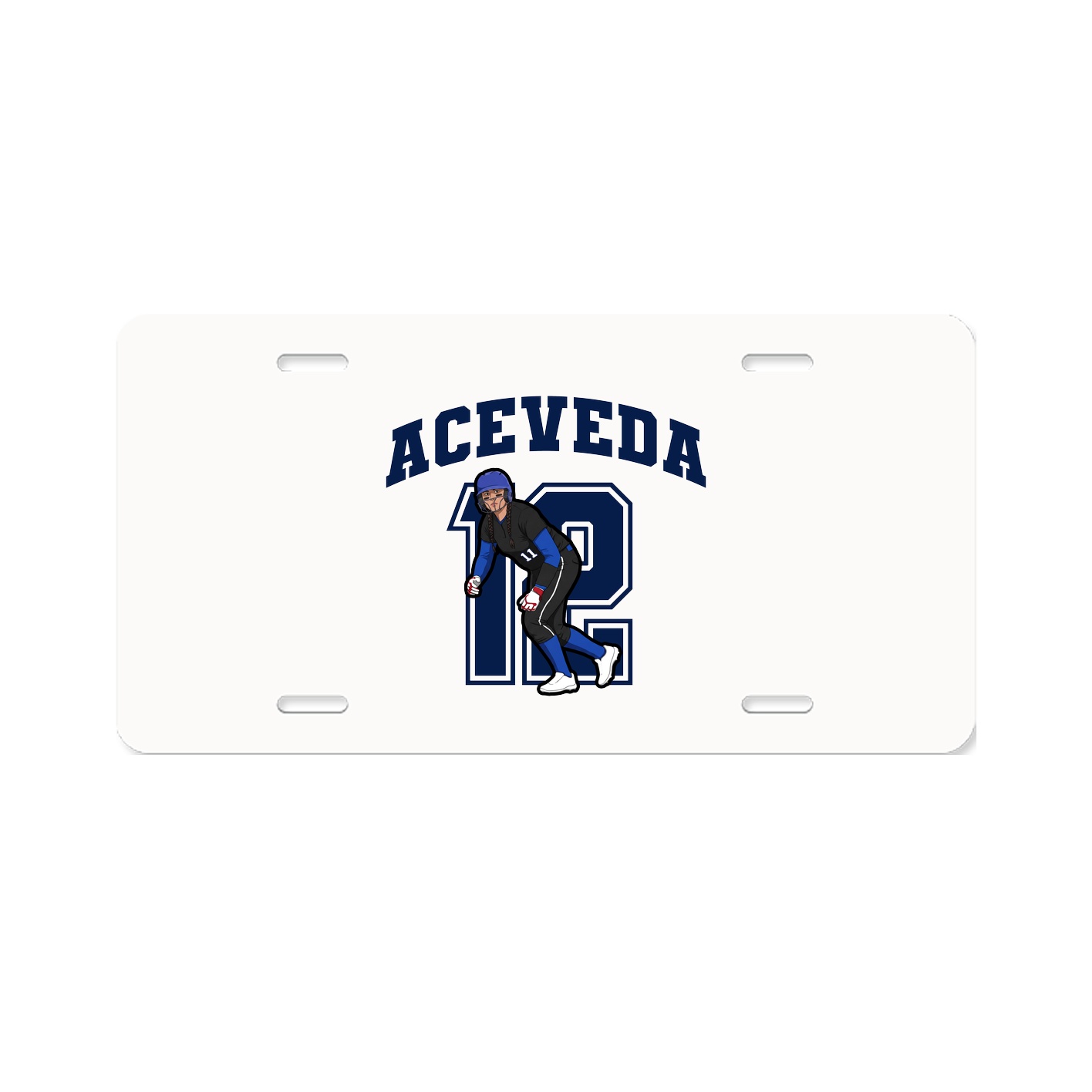 License Plate — Number in Classic