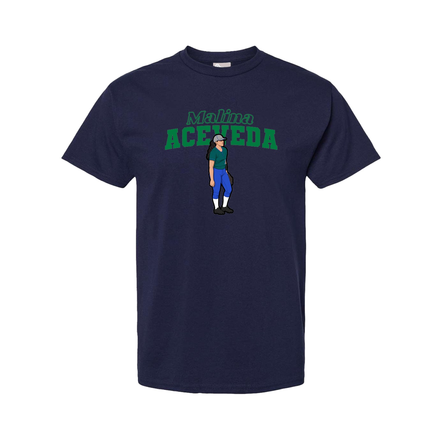 Youth Tee — Name Arch in Navy