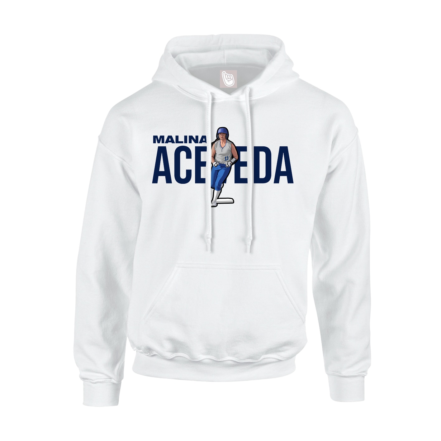 Youth Hoodie — Player Name in White