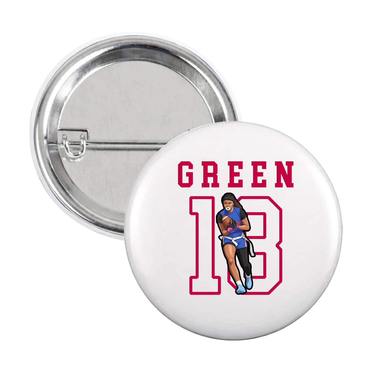 Game Day Button — Shirsey in White
