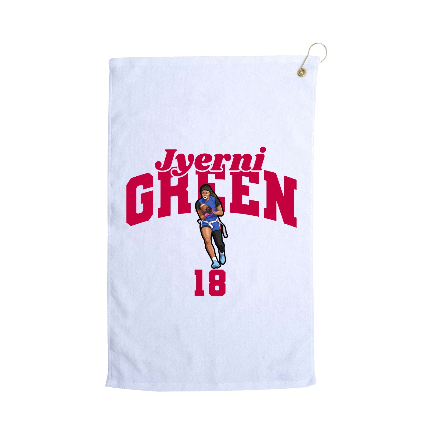 Golf Towel — Signature Arch in White