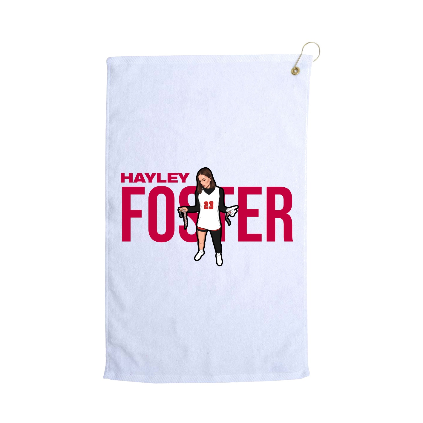 Golf Towel — Player Name in White
