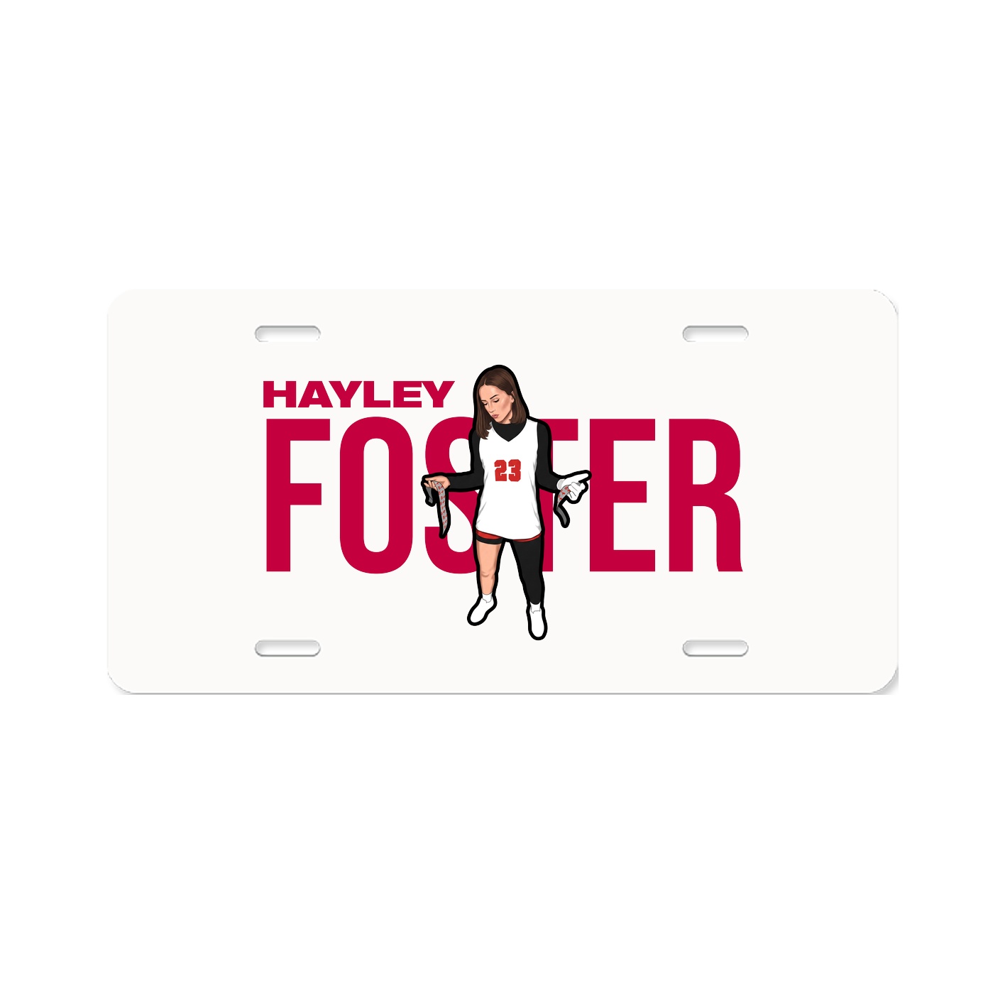 License Plate — Player Name in Classic