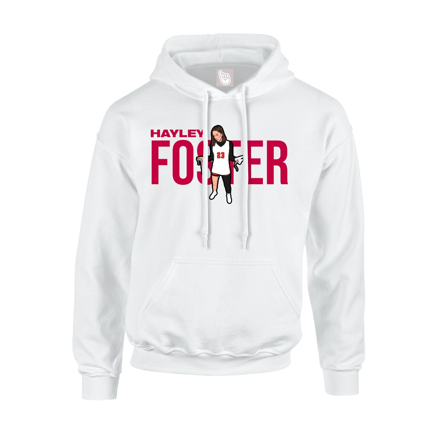 Youth Hoodie — Player Name in White