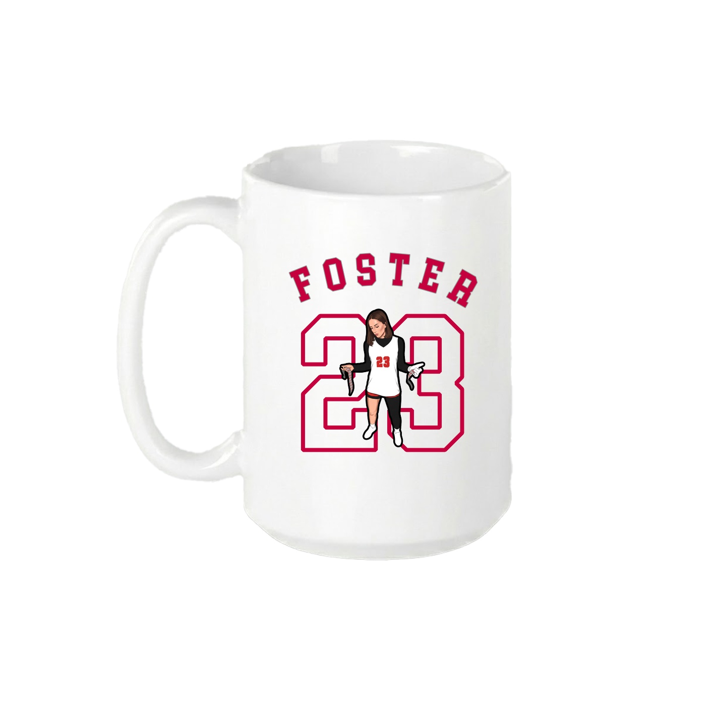 15oz Coffee Mug — Shirsey Arch in White