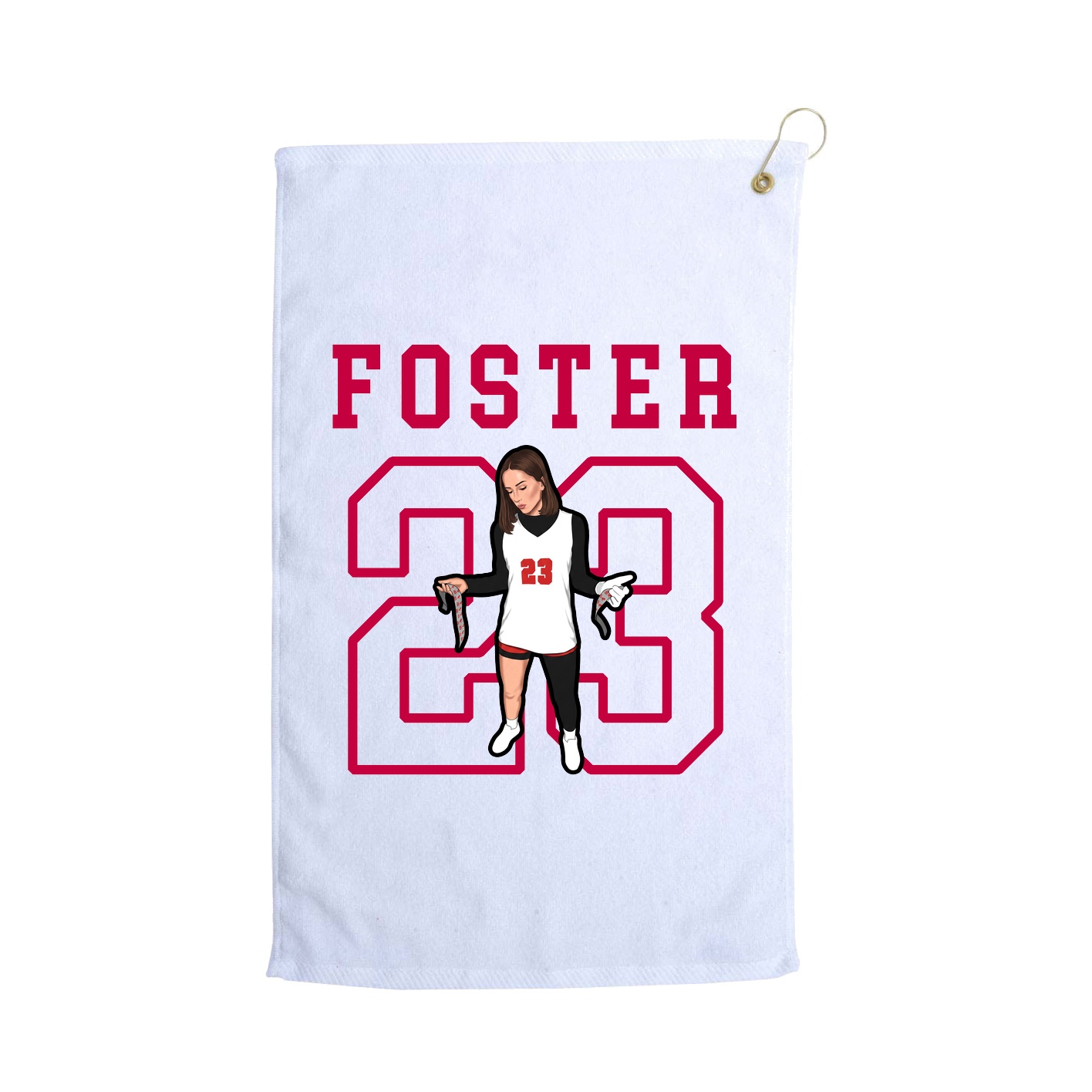 Golf Towel — Shirsey in White