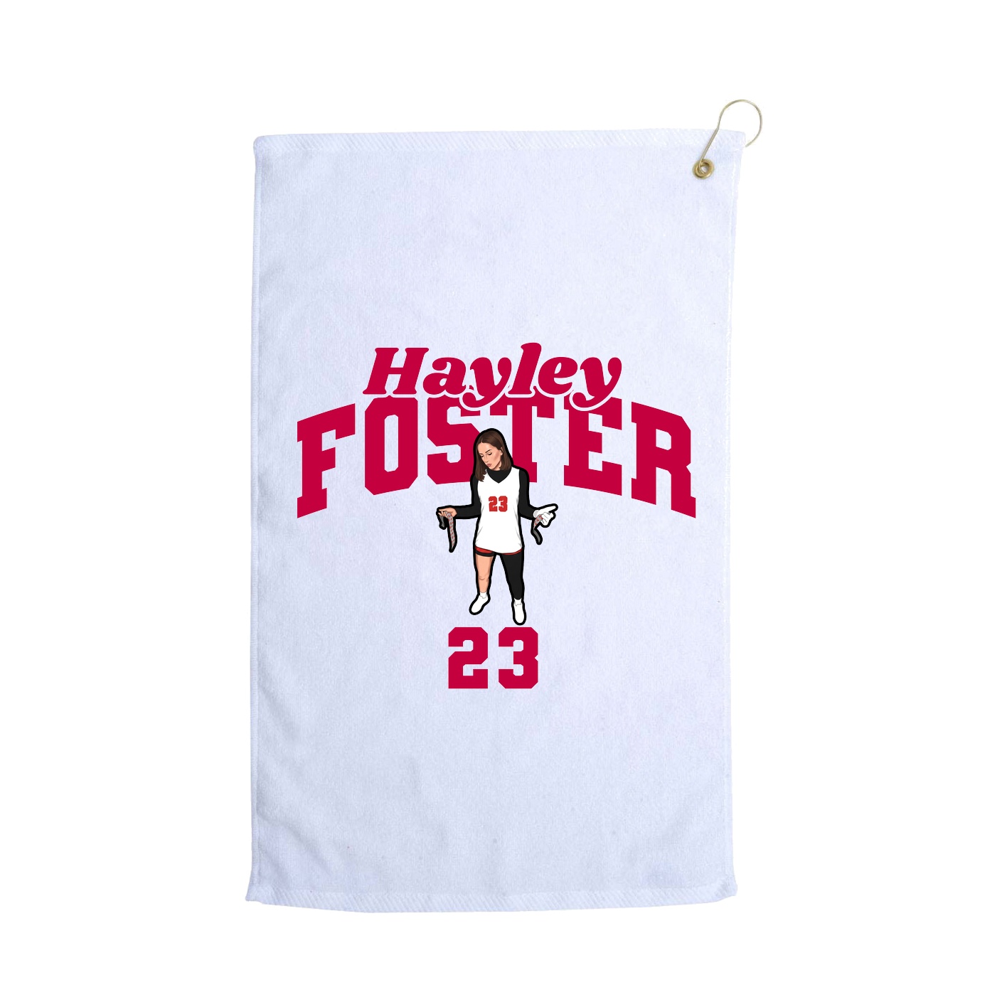 Golf Towel — Signature Arch in White