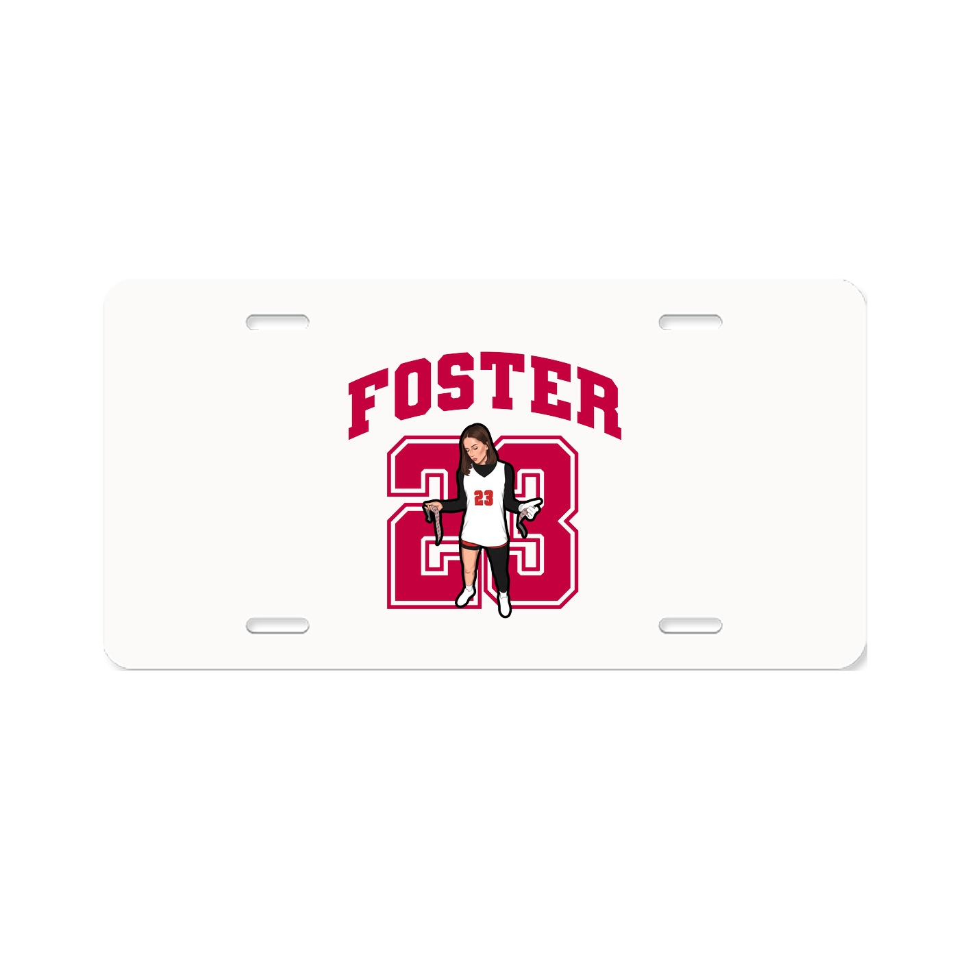 License Plate — Number in Classic