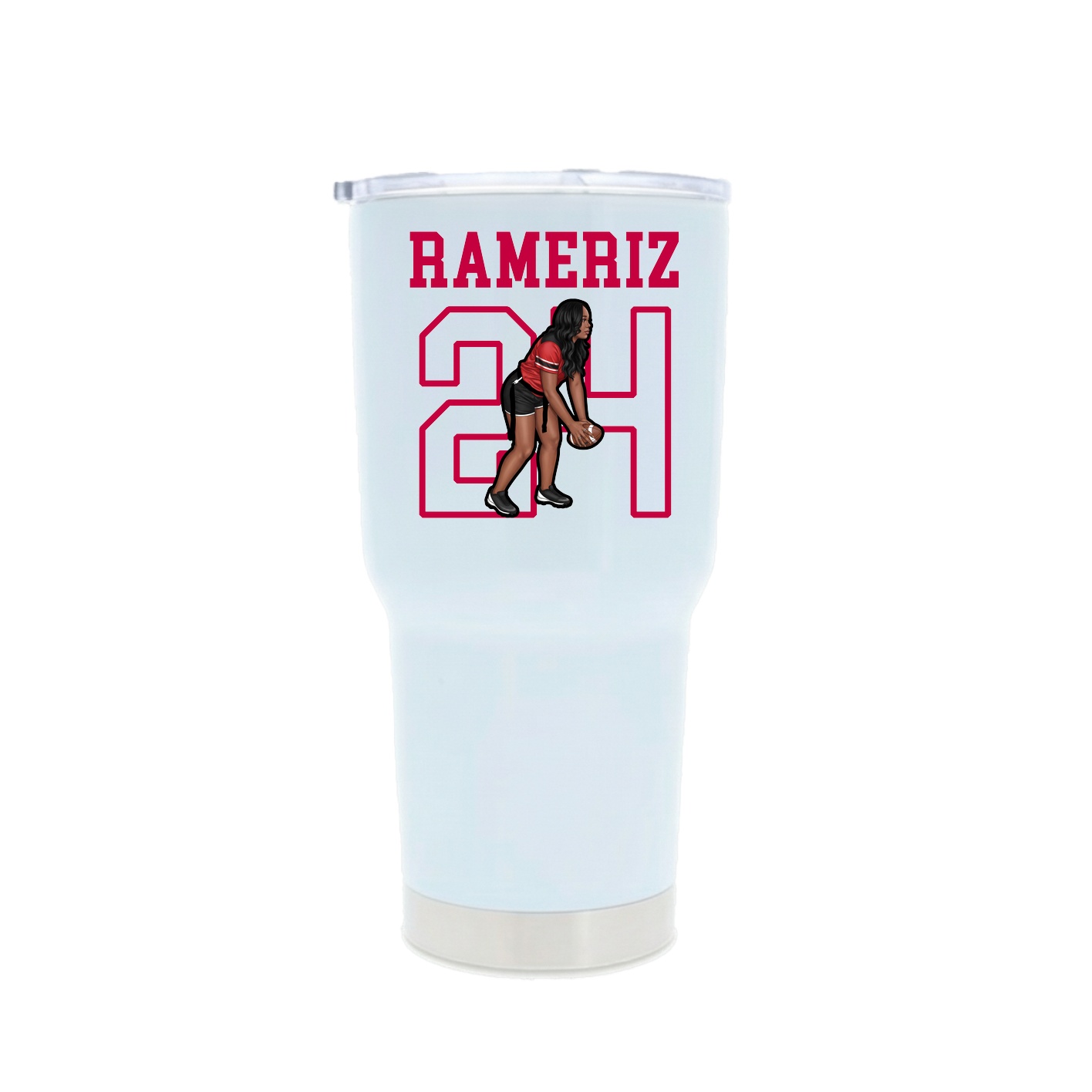 30oz Stainless Steel Tumbler — Shirsey in White
