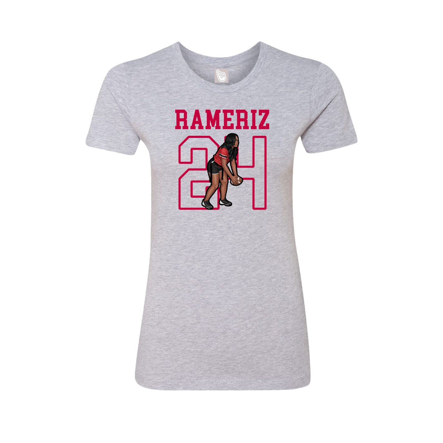 Fitted Women's Tee — Shirsey in Grey